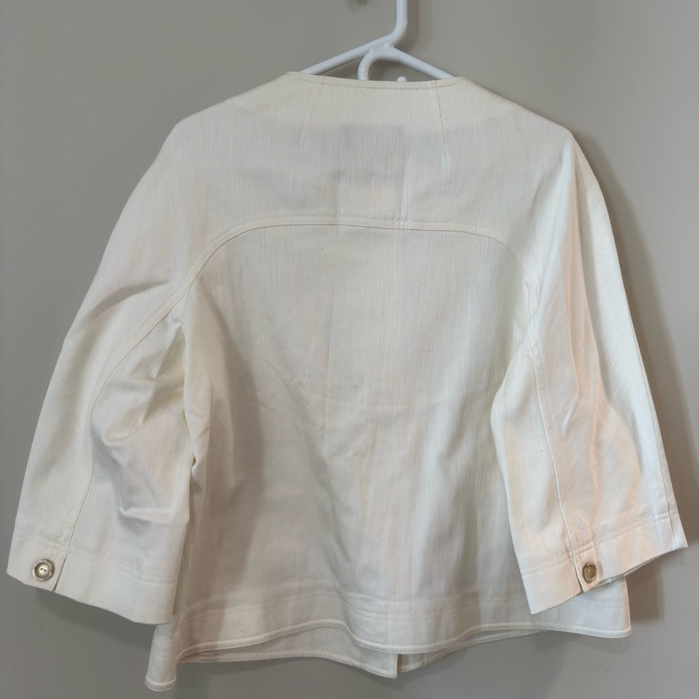 Talbots Cream Utility Jacket - Picture 2 of 4